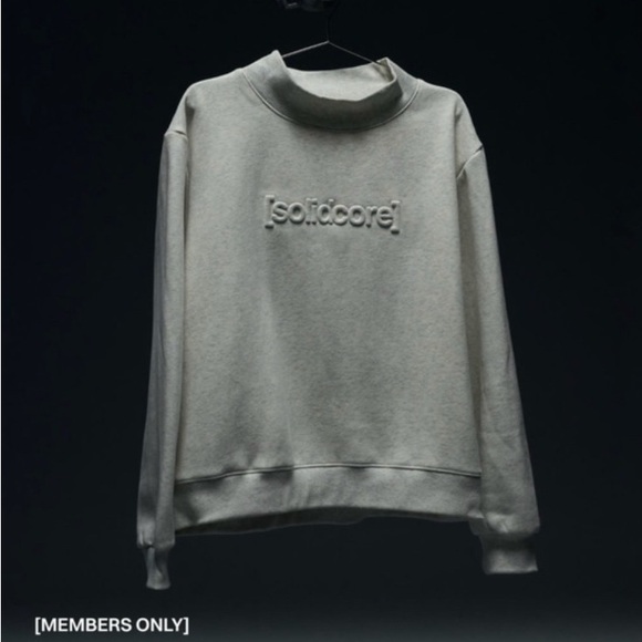 solidcore Sweaters - Members Only Solidcore Gray Mock Neck Sweatshirt. Brand new w tag. Size S.